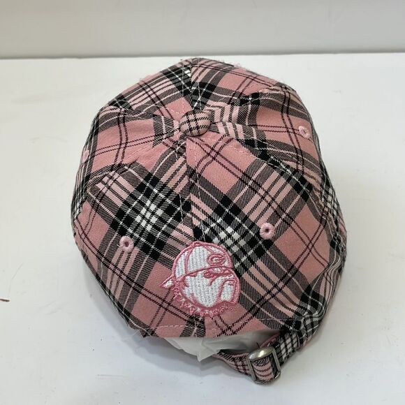 TOP OF THE WORLD GEORGIA BULLDOGS HAT IN PINK PLAID - Picture 3 of 5
